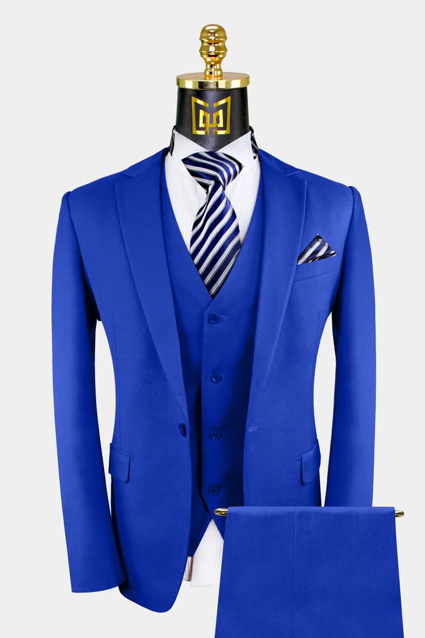 Navy blue suit